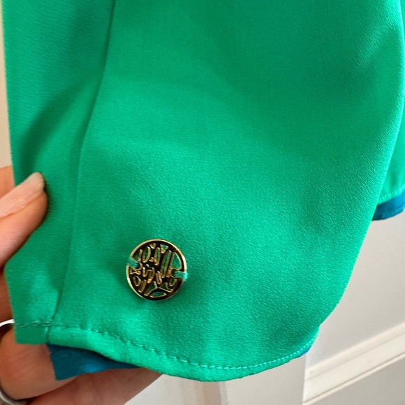 Lilly Pulitzer Florin Tank- size Small blue/green - Picture 5 of 6